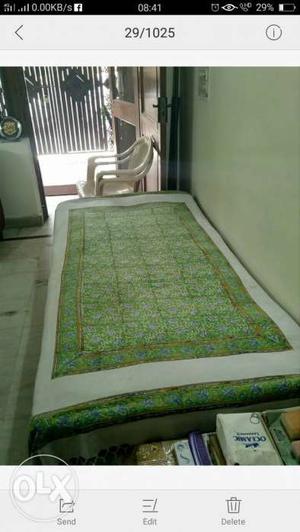 Solid wood Single Bed 3'x6' with 8mm thick
