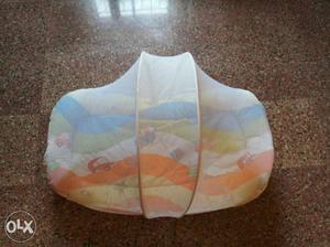 This is a baby bedding with mosquito net.