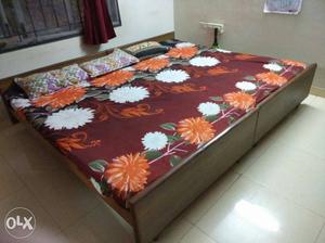 Two big single bed with mattress for sale