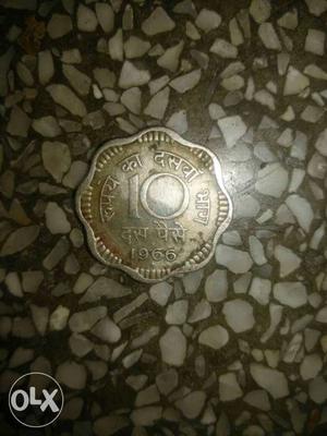 10 paisa round coin()