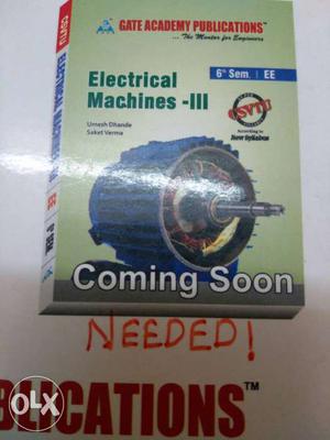 Any one is having electrical machines 3 book??