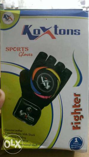 Black Koxtons Sports Gloves Box