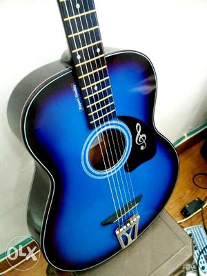 Blue and black Pure Acoustic Guitar