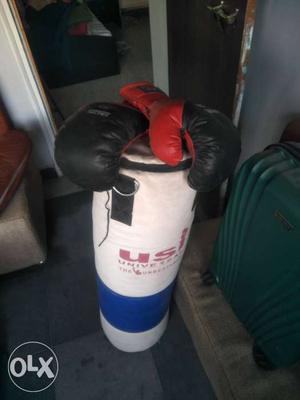 Full size punching bag by Usi Anf Also A Pair Of