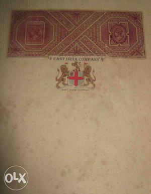 I want to sell British East India Company Stamp Paper