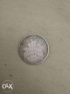 Silver Coin Victoria Empress || One Rupee India