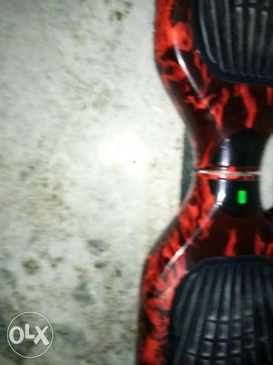 This is hoverboard with its cartoon and charger