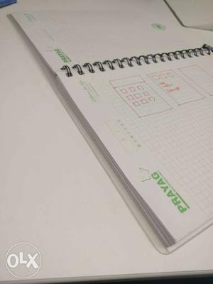 White Graphing Notebook