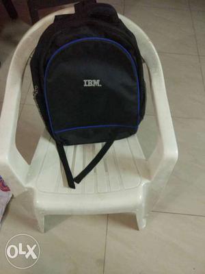 Black And Blue IBM Laptop Bag