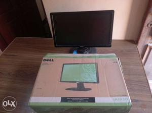 Black Dell Flat Screen Computer Monitor With Box
