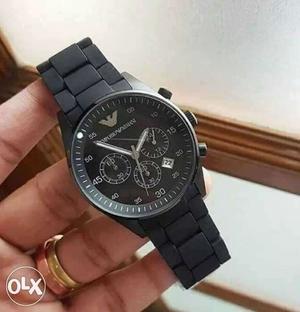 New Emporio armani black watch fresh piece new