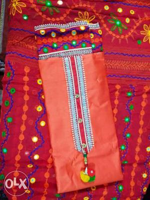New brand rich glace cotton suit with embroidered duptta