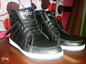 Pair Of Black Sparx So Fast High-top Sneakers