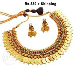 Traditional coin necklace set