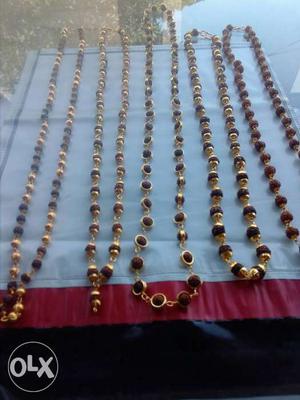 Women's Brown-and- Gold Necklaces