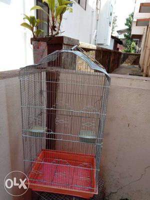 1 year old bird cage for immediate sale.