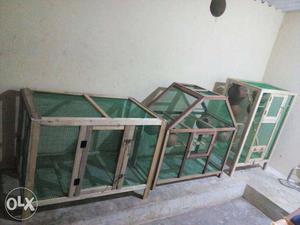 3 New homemade birds cages for sale