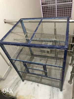 Blue Metal-framed Breeding Cage