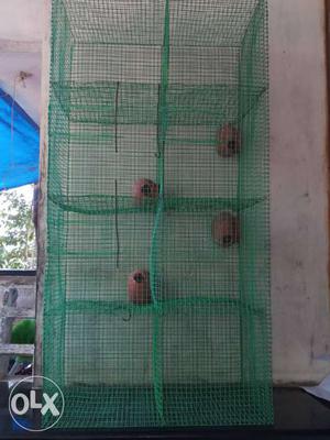 Mesh Green 8-layered Bird Cage