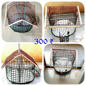 Metal cage Specially Extra Heavy made for Indian Parot. in