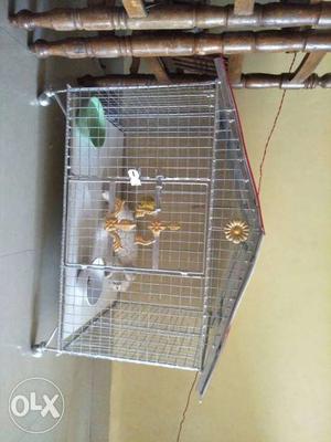 New silver multipurpose pets house with four