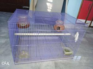 Purple Steel Pet Cage