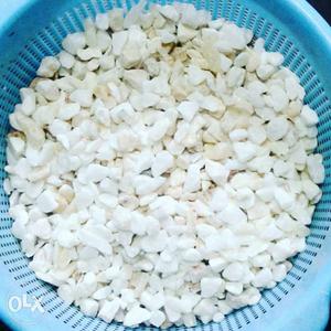 Small size White Marble chips. 100 rupees per kg