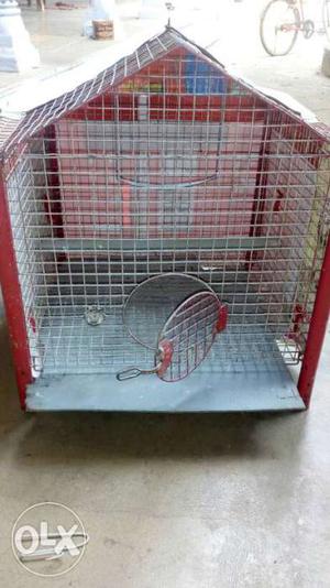 White And Black Pet Cage