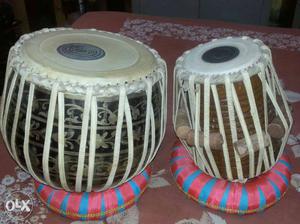 Brown-and-beige Tabla Drum