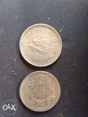 George VI Silver Coins,  Gms.) Hurry, Coin