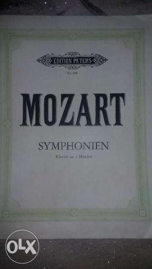 Mozart piano works, pieces, songs, symphonies