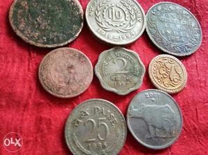 Old ancient coins