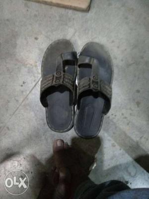 Pair Of Black Walking Sandals