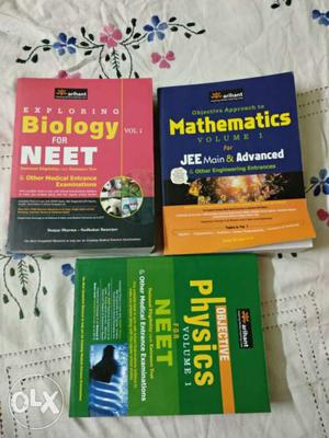 Physics Maths And Biology By Arihant. Rs.900 For All Of Them