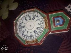 Vintage old antic clock wall piece