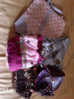5 nice quality purses for 100rs each amazing