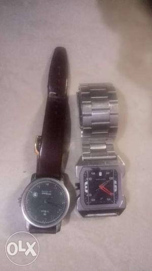 Black And Gray Digital Watch
