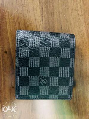 Black And Gray Louis Vuitton Wallet