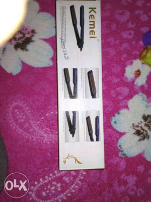 Black Kemei Hair Straightener Box