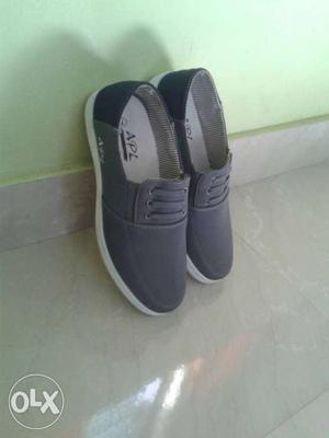 Gray Slip-on Shoes
