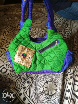 Green And Blue Tote Bag