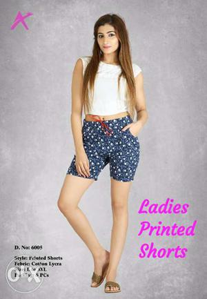 Ladies Short printed