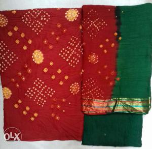 Multicolor Heavy Shartin Cotton Bandhani with