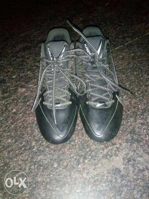 Pair Of Black nike alpha pro football Shoes