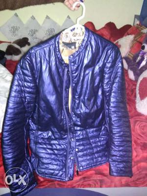 Purple Full-zip Down Jacket
