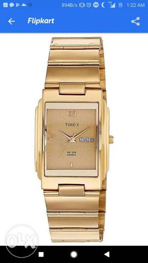 Timex Brand New Watch Seal Packed Never Used gold