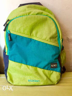 A wildcraft school bag, waterproof material,