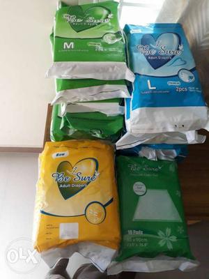 All types of diapers available and disposable