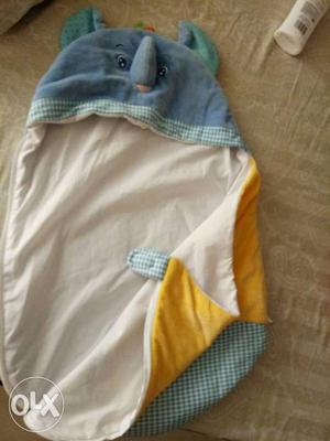 Baby's Blue And Yellow Swaddle