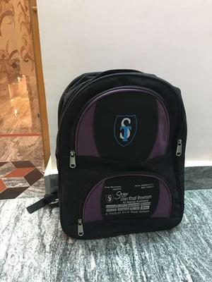Black And Purple ST Backpack